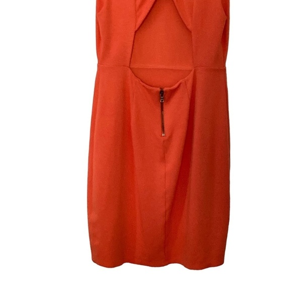 Alice + Olivia Orange Tali Cross Back Bodycon Dress - Picture 8 of 15